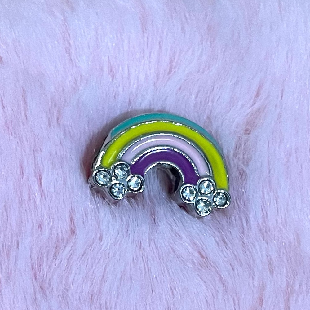 Crystal Rainbow Cloud Spacer Bead Charm - Picture 2 of 2